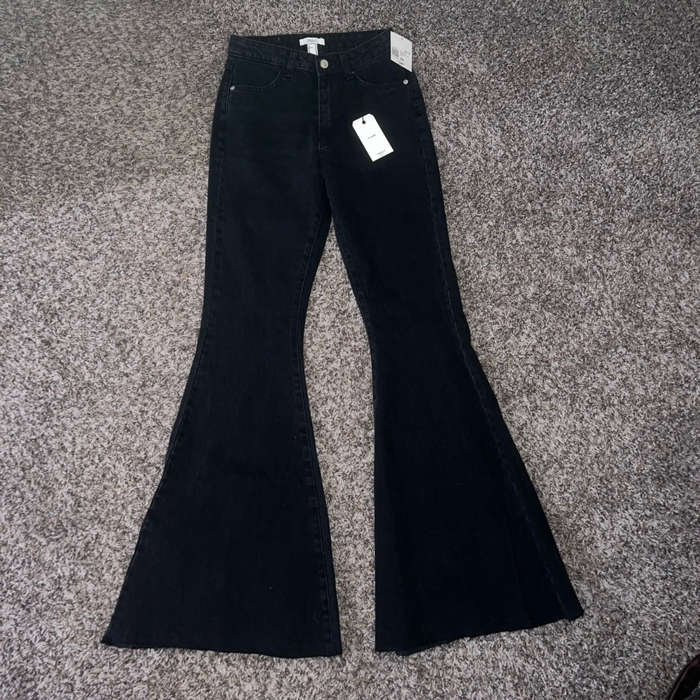 NWT Black high waist flare jeans